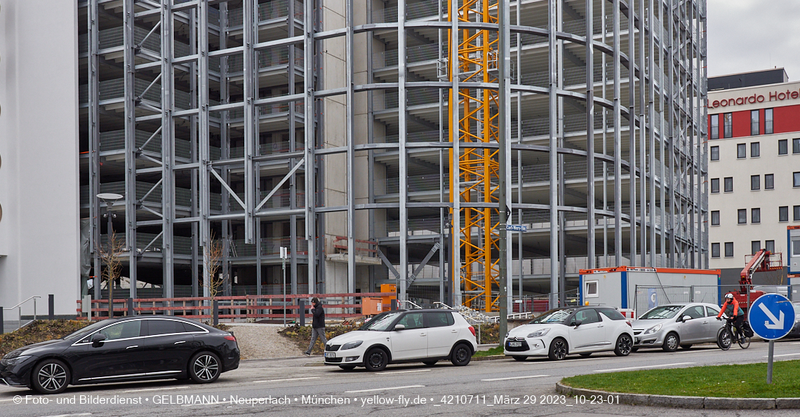 29.03.2023 - Baustelle REVO und Umgebung in Neuperlach